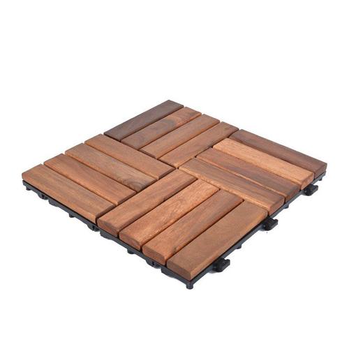 Solid wood acacia deck tile for outdoor flooring A16P3030PC