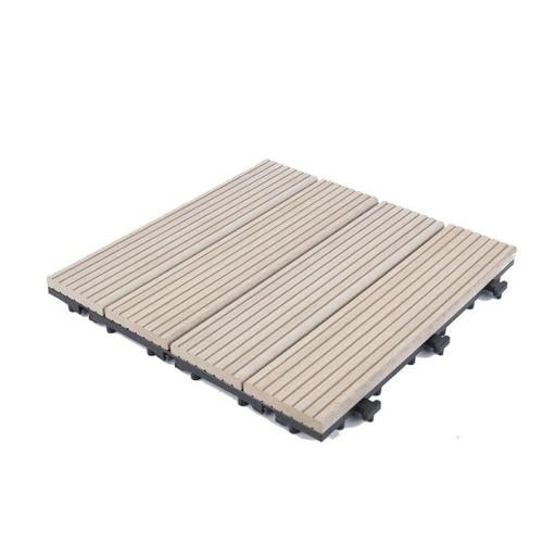 White color wpc composite decking tile for outdoor floor SM-4P-A WH